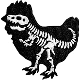 Kolorspun Chicken Dinosaur Patch - Iron On Embroidered Patch