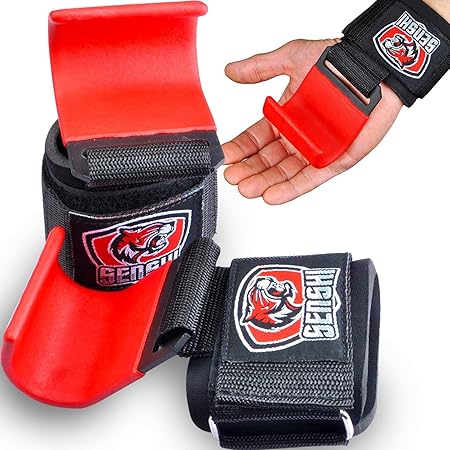 Senshi Japan Gewichtheffen Haken Bandjes Grip Polssteun Gewichtheffen Haakriemen Voor Gewichtstraining Bodybuilding Deadlifting Hefsteunbandhaken Van Neopreen En Staal Amazon Nl