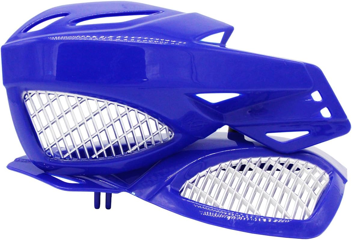 Lozom 7/8" Motorcycle Handguards Handlebar Hand Guards Brush Bar Protector For Motocross Supermoto Racing Dirt Bike ATV (Blue)