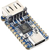 RP2350A USB Mini Development Board, Based On RP2350A, Onboard USB Ports | Dual-Core &amp; Dual-Architecture Microcontroller up to 150 MHz , Castellated Module, Suitable for SMD Applications