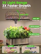 LETPOT LPH-SE 12 Pod Smart Hydroponic Garden Indoor Kit LED 24W App view 5