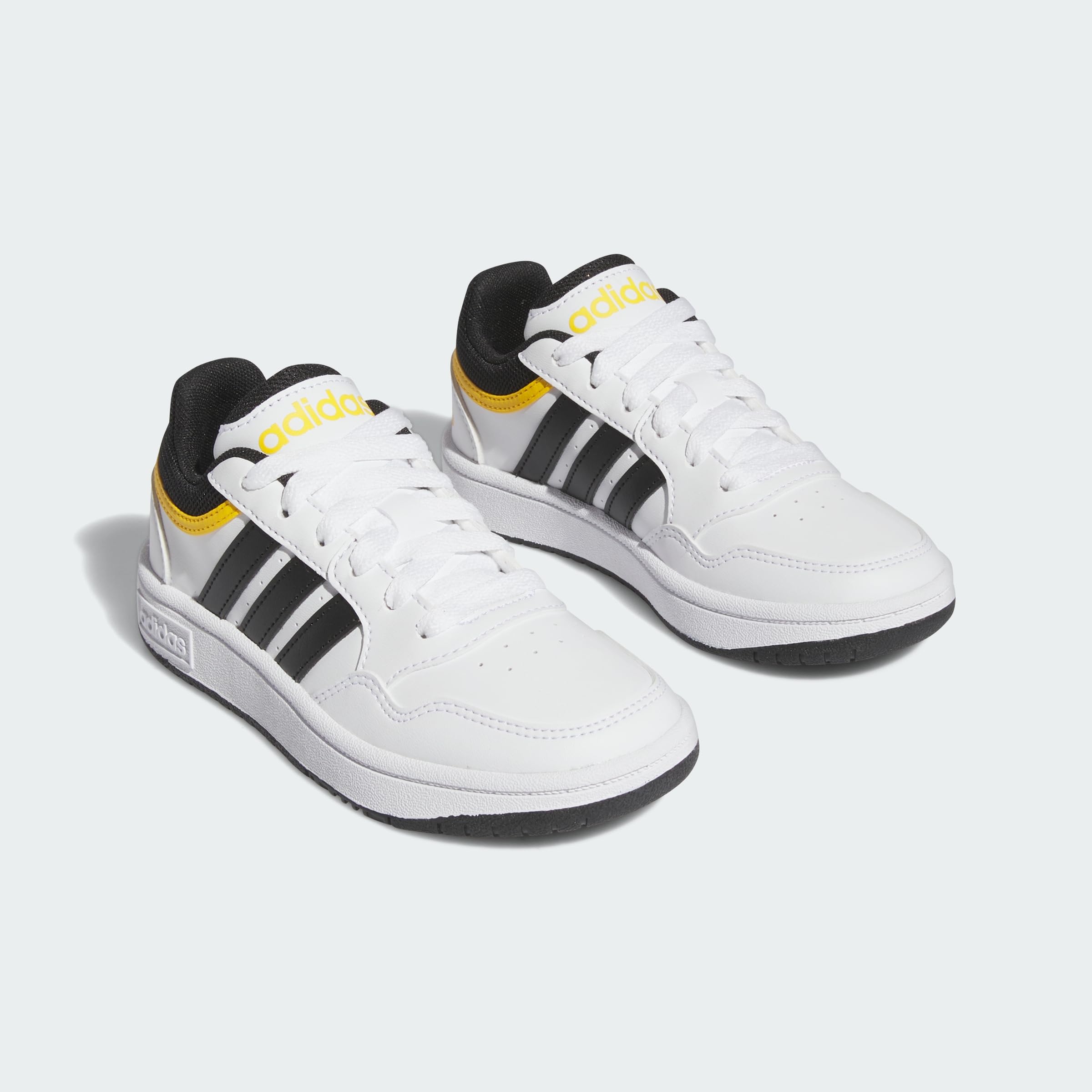 Adidas Unisex Kinder Hoops Shoes, Cloud White/Core Black/Bold Gold, 30 1/2 EU 5