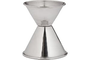 Winco Steel Jiggers, 1 by 1-1/2-Ounce, Stainless Steel