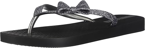 ipanema glitter bow flip flops