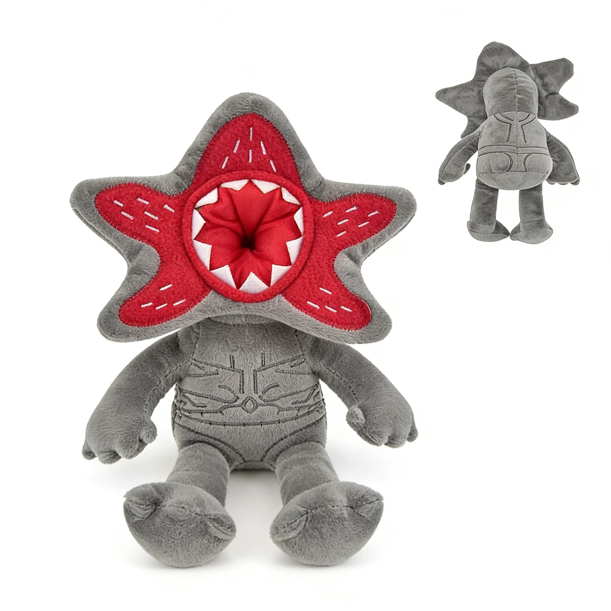 Ellxen 13.7inch Stranger Plush Figure Toys, Demogorgon Monster Stuffed Animal Plushies, Flower Head Dog Plush Toy, Horror Theme Plush for Kids Adults Home Decoration