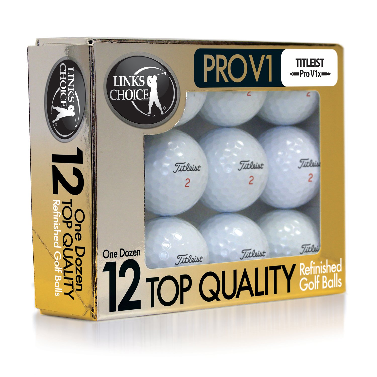 Titleist Pro V1X Refinished Golf Balls (Pack 12)