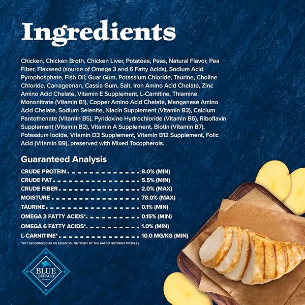 BLUE BUFFALO WILDERNESS ADULT CAT 7+ GRAIN FREE CHICKEN PATÉ WET CAT FOOD, SUPPORTS ENERGY FOR AN ACTIVE LIFE, MADE WITH NATURAL INGREDIENTS, 5.5-OZ. CANS (24 COUNT)