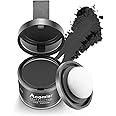 Acomler Instantly Root Cover Up Powder for Thinning, Grey Hair - Hairline Shadow, Touch Up for Women/Men with Eyebrows, Beard, Bald Spots (Black)