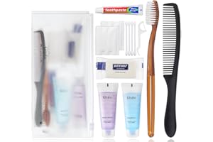 Gisdo 20 Sets Toiletry Kits Homeless Personal Hygiene Kit Bulk Homeless Care Package Supplies Travel Toiletry Kit Homeless Hygiene Kit Bulk for Men Women Charity Disposable Toiletry Kit(10-IN-1)