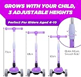 Zoom Cruzer Kids 3 Wheel Scooter Light Up Deck Wheels Adjustable Height 4-8 view 2