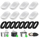 Cat Water Fountain Filters 16 Pack Cat Fountain Filter Replacement for Stainless Steel Adjustable Automatic Cat Dog Water Fountain Dispenser
