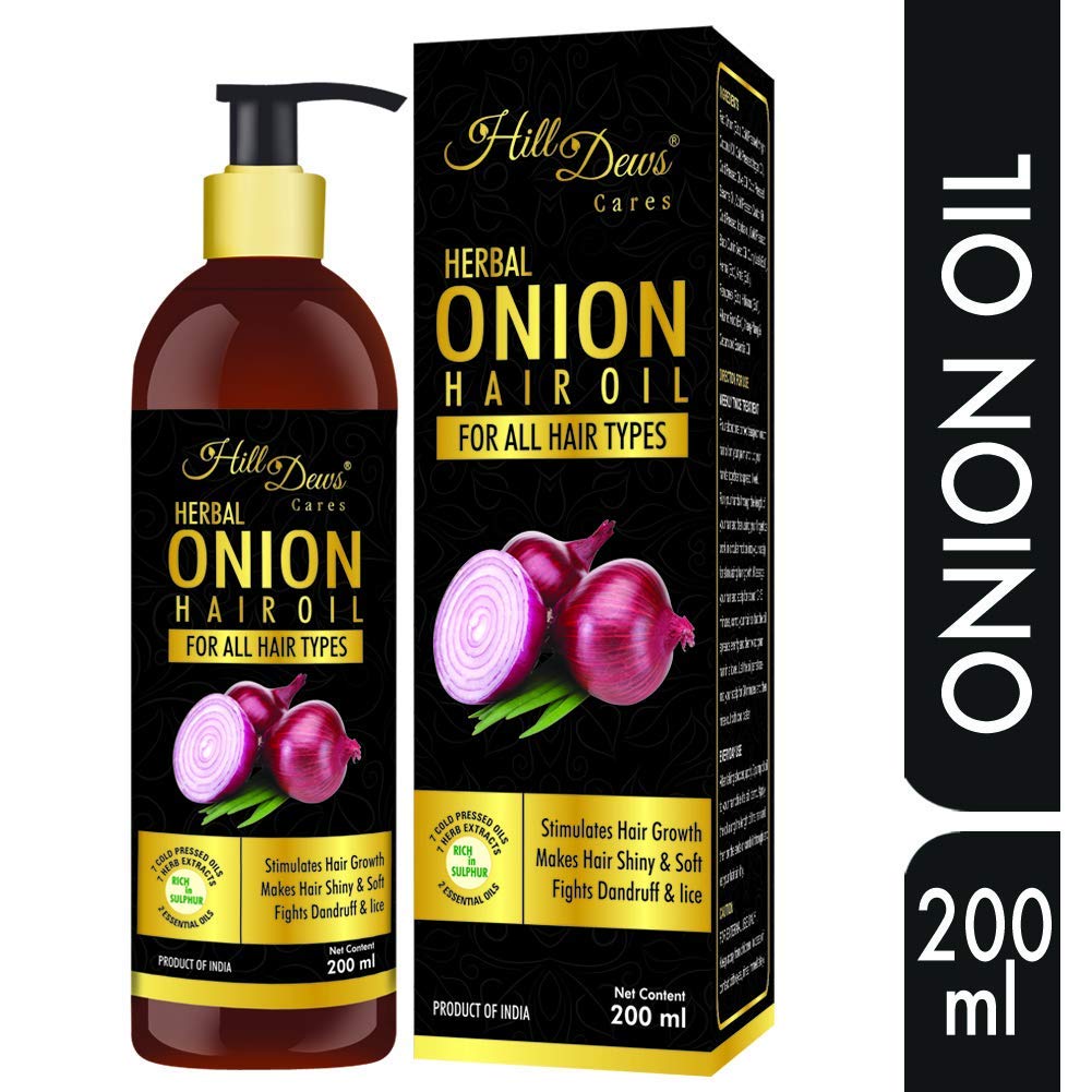 Buy Hilldews Onion Hair Oil 200ml For All Hair Types Stimulates