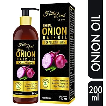 Buy Hilldews Onion Hair Oil 200ml For All Hair Types Stimulates