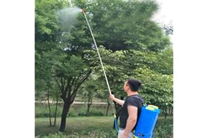 PILIPANE 2.6m Extension Sprayer Wand Pressure Lance, Sprayer Extention Wand, Stainless Steel Spray Extension Pipe Sprayer Tool for Garden Green Space, Sprayer Extention Wand