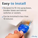 Shelly Plus 1 WiFi Bluetooth Smart Relay Switch 2 Pack Alexa Google No Hub view 3