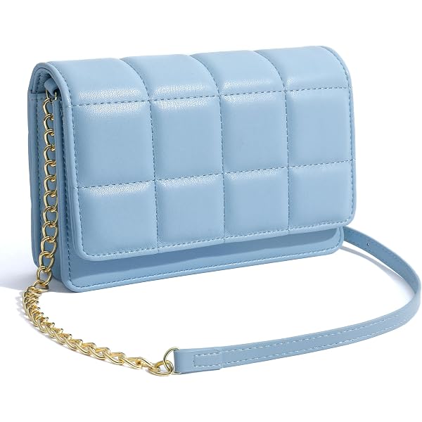 Brentano Cotton Quilted Crossbody Purse With Multiple Zippers - Lightweight & Adjustable Strap