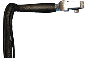 Mark's Custom Designs Heavy Duty Black Leather Motorcycle Lever Covers for Hd Motorcycles 16" Fringe