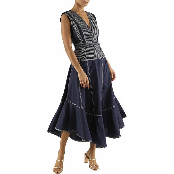 Cinq  Sept Women's Margaret Dress, Indigo, 0 at Amazon Women's Clothing  store