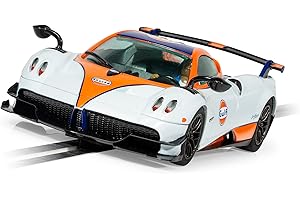 Scalextric Pagani Huayra BC Roadster Gulf Edition 1:32 Slot Race Car C4335