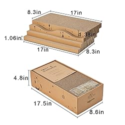 RUBMEOW Cat Scratcher Cardboard Pad Scratch