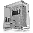 Thermaltake Core P3 Pro Snow E-ATX Tempered Glass Mid Tower Gaming Computer Chassis, Open Frame Panoramic Viewing, Glass Wall-Mount, Rotatable PCI-E Slots, CA-1G4-00M6WN-09
