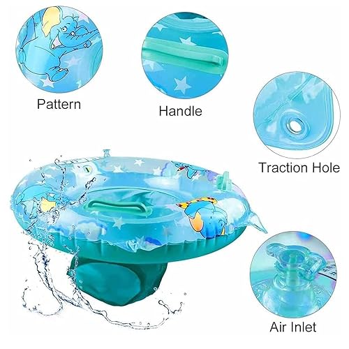 Baby Swimming Float,Inflatable Swimming Ring with Float Seat for