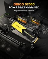 ORICO 2TB NVMe SSD PCIe 4.0x4 M.2 2280 O7000 Thermal Pad High Speed view 2