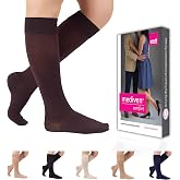 Mediven Comfort Women&rsquo;s Knee High 30&ndash;40 mmHg Compression Stockings | Semi-transparent fabric, Clima-Comfort material, double-knit footbed, soft luxurious feel, easy application, all-day comfort