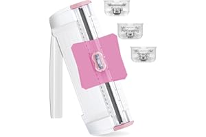 3-in-1 Paper Trimmer with Straight, Scoring & Perforating Blades, 9" A5 Cutter for Crafting, Scrapbooking, Cardstock, Labels 