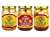 7 Farms Pickled Quail Egg Variety 3 Pack