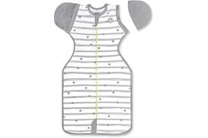 bblüv - Sleëp - Transition Zipper Swaddle Sack with Removable Sleeves -Arms Up Swaddle for Newborns and Infants Medium