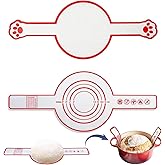 2 Pieces Silicone Bread Sling for Dutch Oven, Non-stick and Easy to Clean Reusable Bread Baking Mat with Long Straps, Heat Resistant Dutch Oven Liners for Placing Sourdough Bread