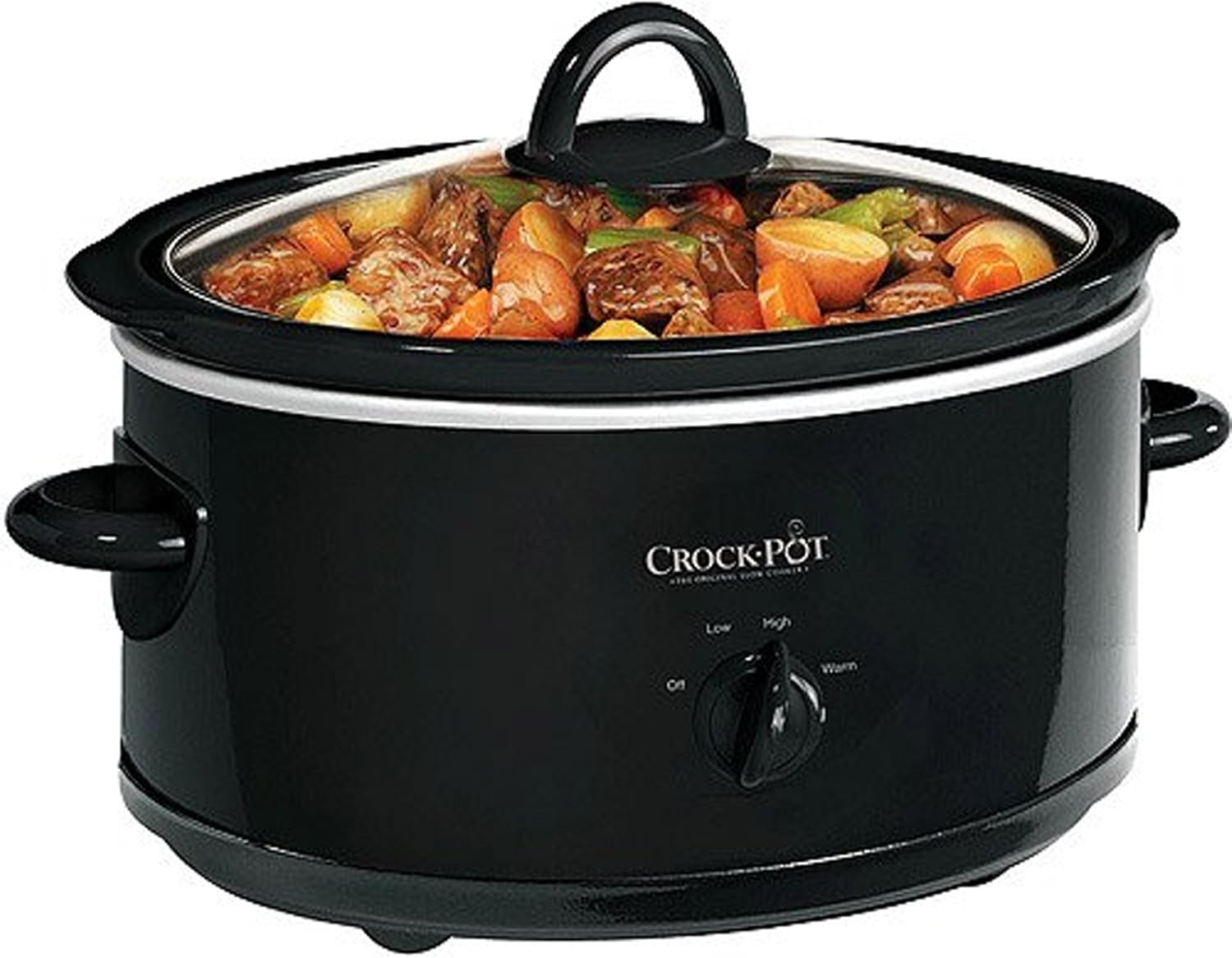 Crock Pot SCV700-B 7 Quart Black Oval Slow Cooker by Crock-Pot