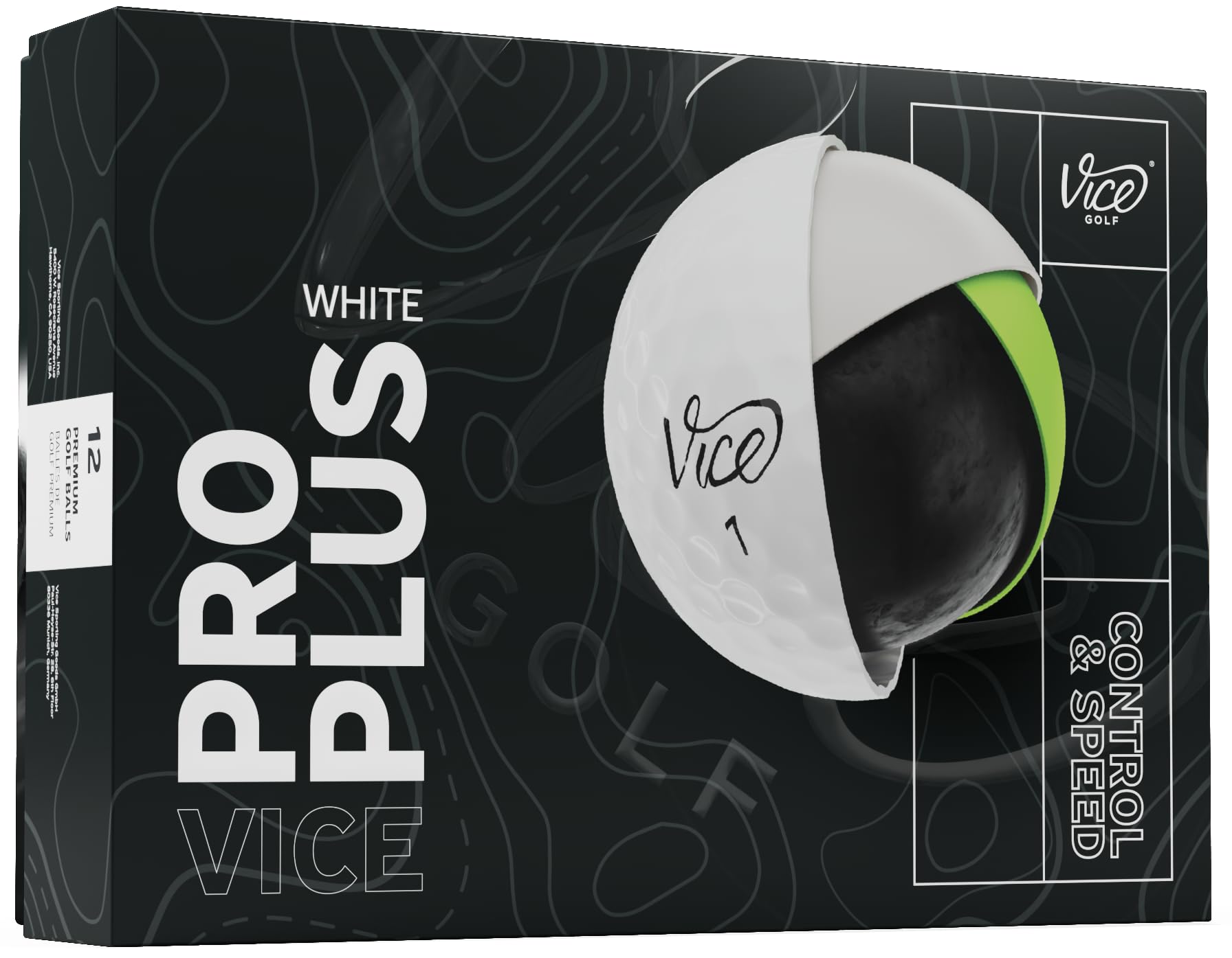 Vice Pro Plus Golf Balls (2025 Model) (White)