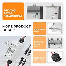 Pjerjzn 50A Solar Panel Disconnect Switch 400V