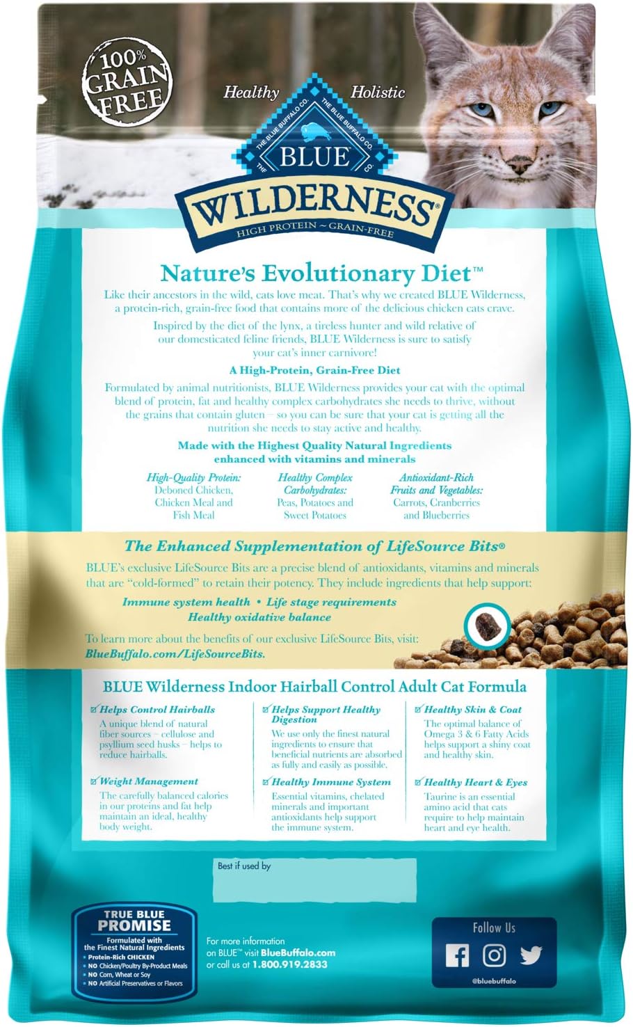 blue wilderness indoor hairball control
