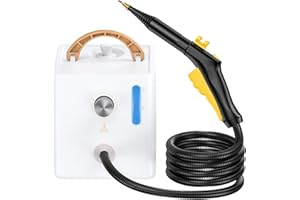 AUXCO High Pressure Steam Cleaner with Trigger Control, Handheld Steamer for Cleaning Bathroom, Kitchen, Car, Furniture, Multi-Surface Tools Included to Remove Dirt, Grime, Grease