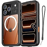 AICase Waterproof Case for iPhone 17 Pro Max+MagSafe Clear Water Proof Snowproof/Dustproof/Shockproof,IP68 Certified 360 Full Body Protection Fully Sealed Underwater for iPhone 17 Pro Max_125