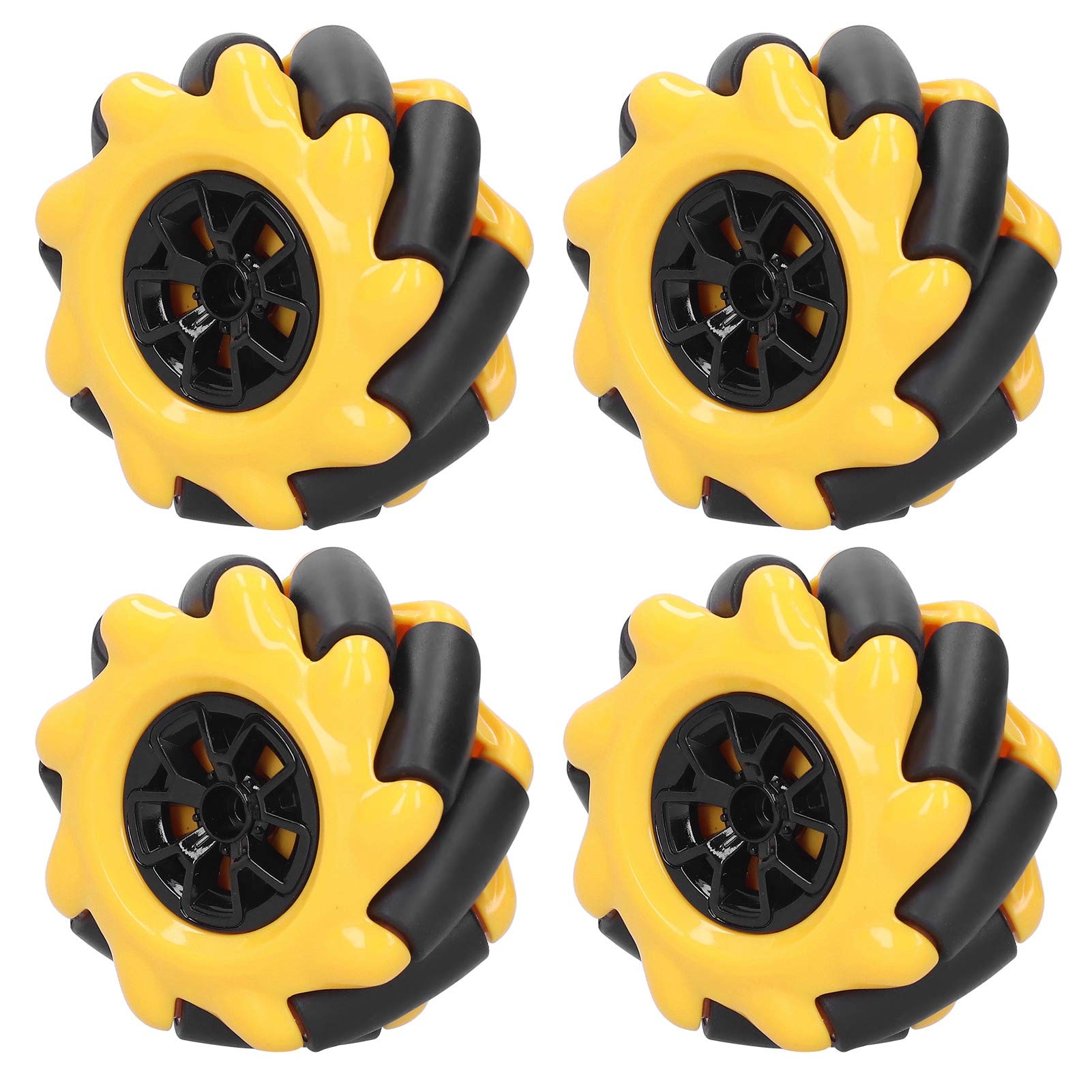 Plyisty Mecanum Wheel 60mm, OmniDirectional Smart Robot Car Parts, Robot Accessories, DIY Toy Components for TT Coupling
