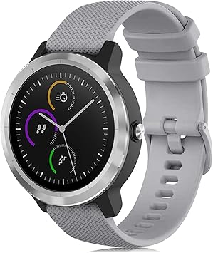 Onedream Correas Compatible para Garmin Vivoactive 3 Vivomove, Pulsera de Repuesto Band Deportivo Correa del Reloj Silicona Accesorios 20mm para ...