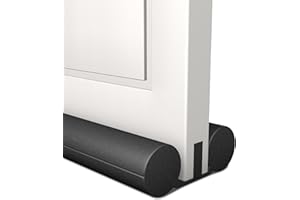 TONINT Large Door Draft Stopper,Under Door Sweep for Bottom of Door,Weather Stripping Door Seal,Noise Stopper,Garage Window Blocker Noise Cold Air Insulation,Draft Guard (Black-1 Pack)
