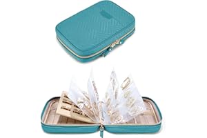 Mtxorvix Jewelry Travel Organizer Case Transparent Storage Book Ring Binder Bags Clear Booklet Zipper Pouch Bag for Necklaces