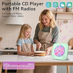 CD Player Portable Bluetooth Rechargeable: CD