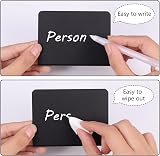 Fuyamp 20 Pcs Mini Chalkboard Signs 100x75mm L-Shape Table Sign view 3