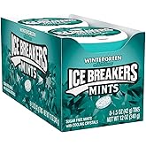ICE BREAKERS Mints Wintergreen, Sugar Free, 1.5-Ounce Tins (Pack of 16)