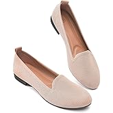 BABUDOG Women's Sparkly Flats Shoes Shiny Mesh Loafers Shoes Soft Memory Foam Flats