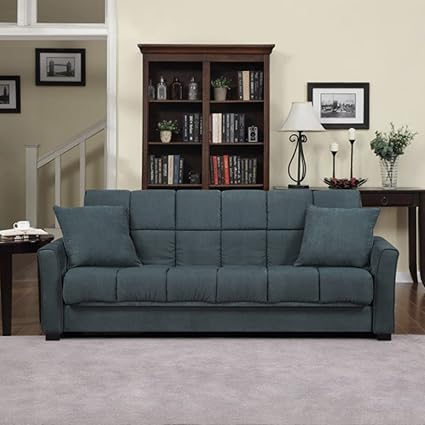 Baja Convert A Couch And Sofa Bed Multiple Colors Medium Blue