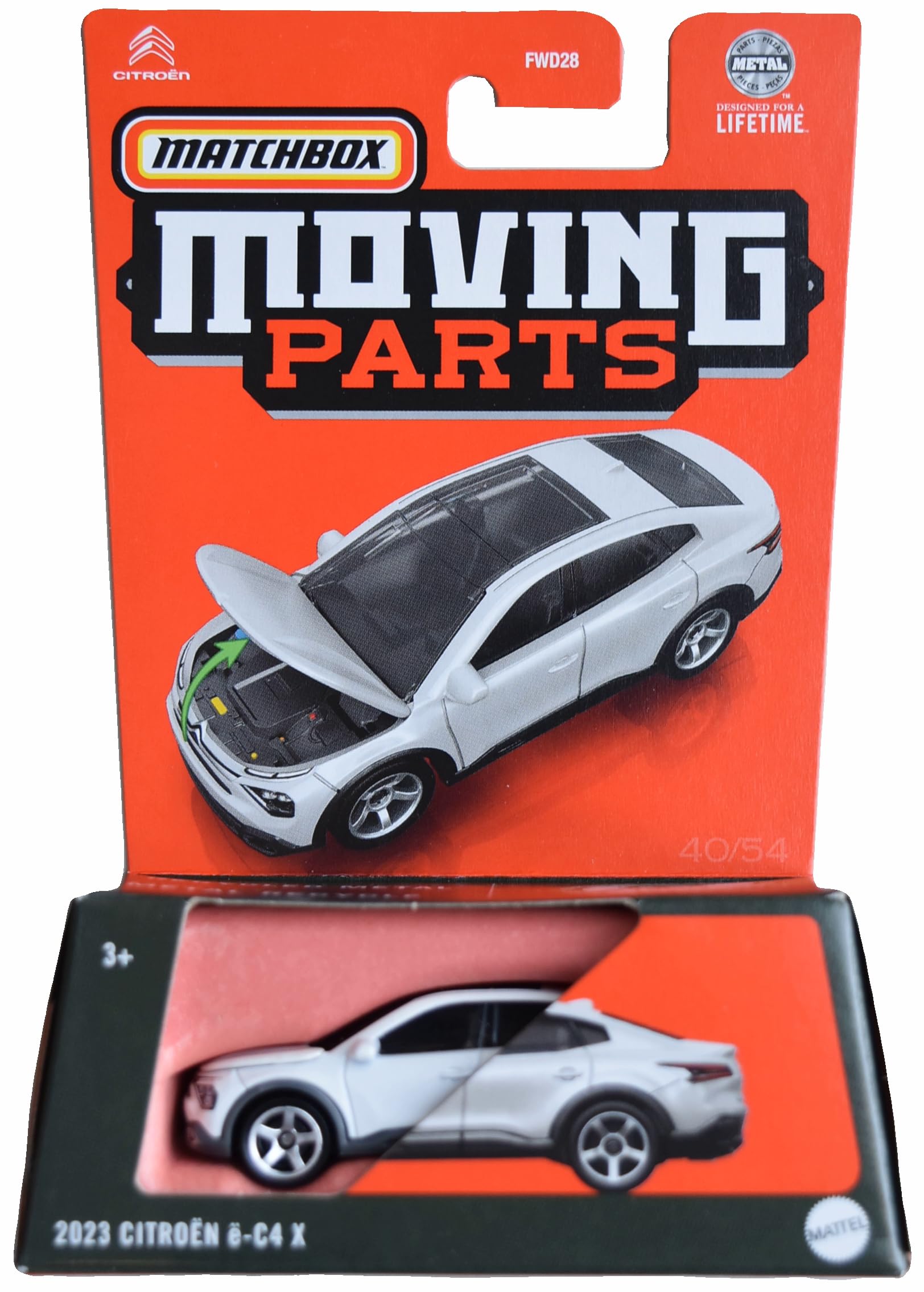 Matchbox 2023 Citroen e C4 X, Moving Parts [White], FWD28