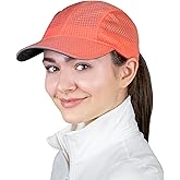 TrailHeads Women's Race Day Performance Running Cap, Lightweight & Quick Drying Mesh Sports Hat with Reflective Trim