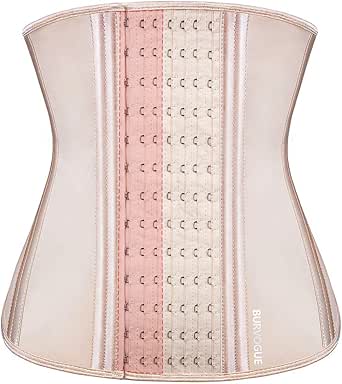 Burvogue Waist Trainer for Weight Loss-Women Trimmer Slimmer Belt Latex Corset Cincher Body Shaper …